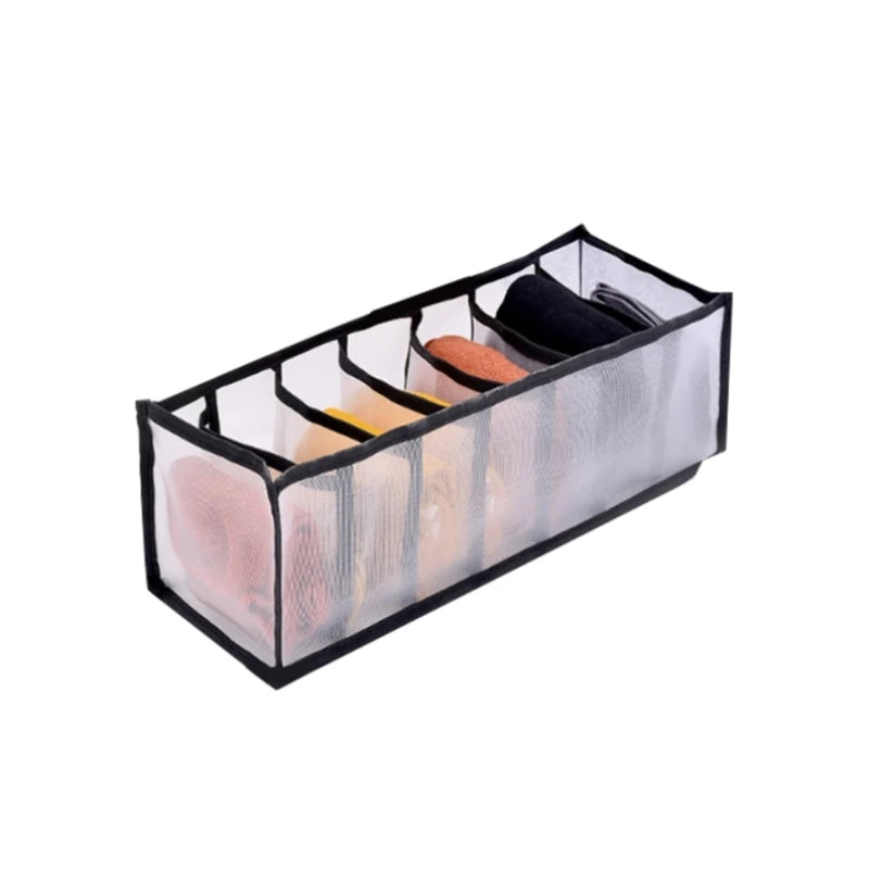 Foldable Drawer Organizer for Socks, Underwear & Closet Storage