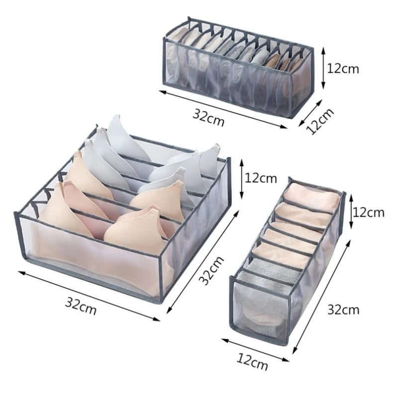 Foldable Drawer Organizer for Socks, Underwear & Closet Storage