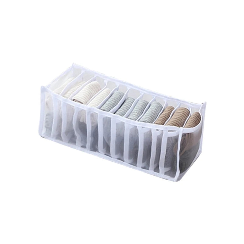Foldable Drawer Organizer for Socks, Underwear & Closet Storage