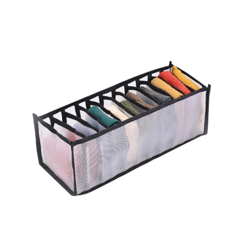 Foldable Drawer Organizer for Socks, Underwear & Closet Storage