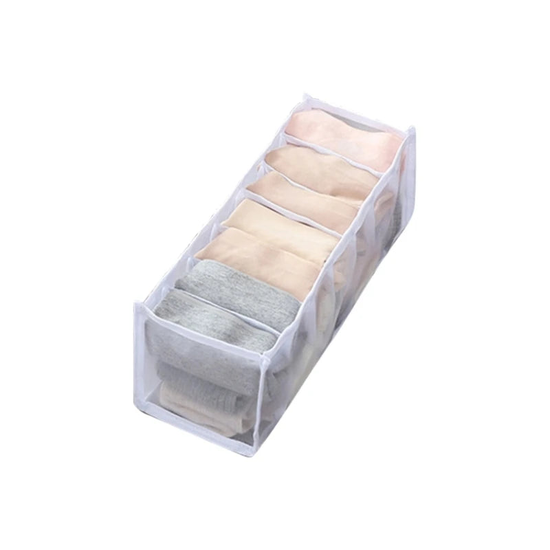 Foldable Drawer Organizer for Socks, Underwear & Closet Storage