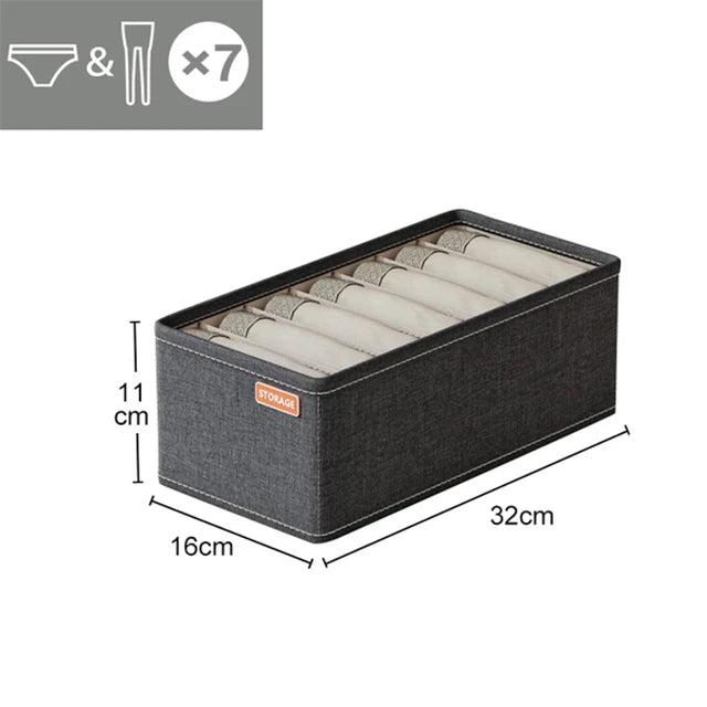 Underwear & Socks Drawer Organizer – Bra Storage & Clothes Divider Box