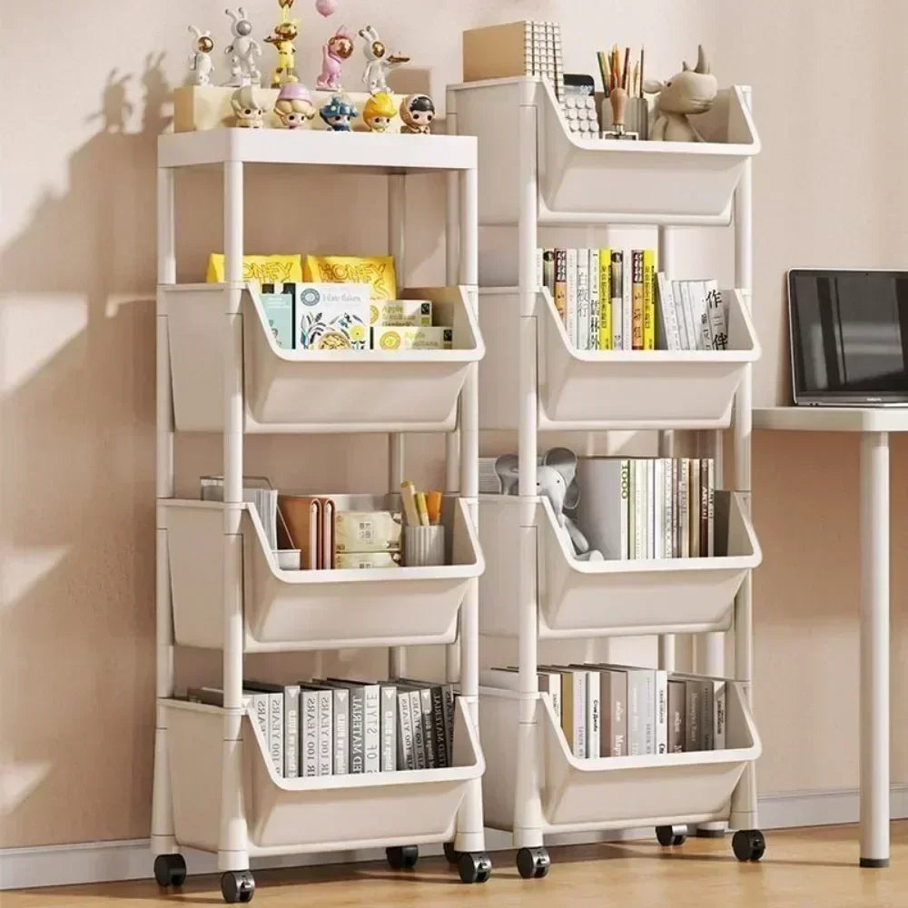 Narrow Rolling Storage Trolley – Slim Organizer Rack for Kitchen, Bathroom & Living Room