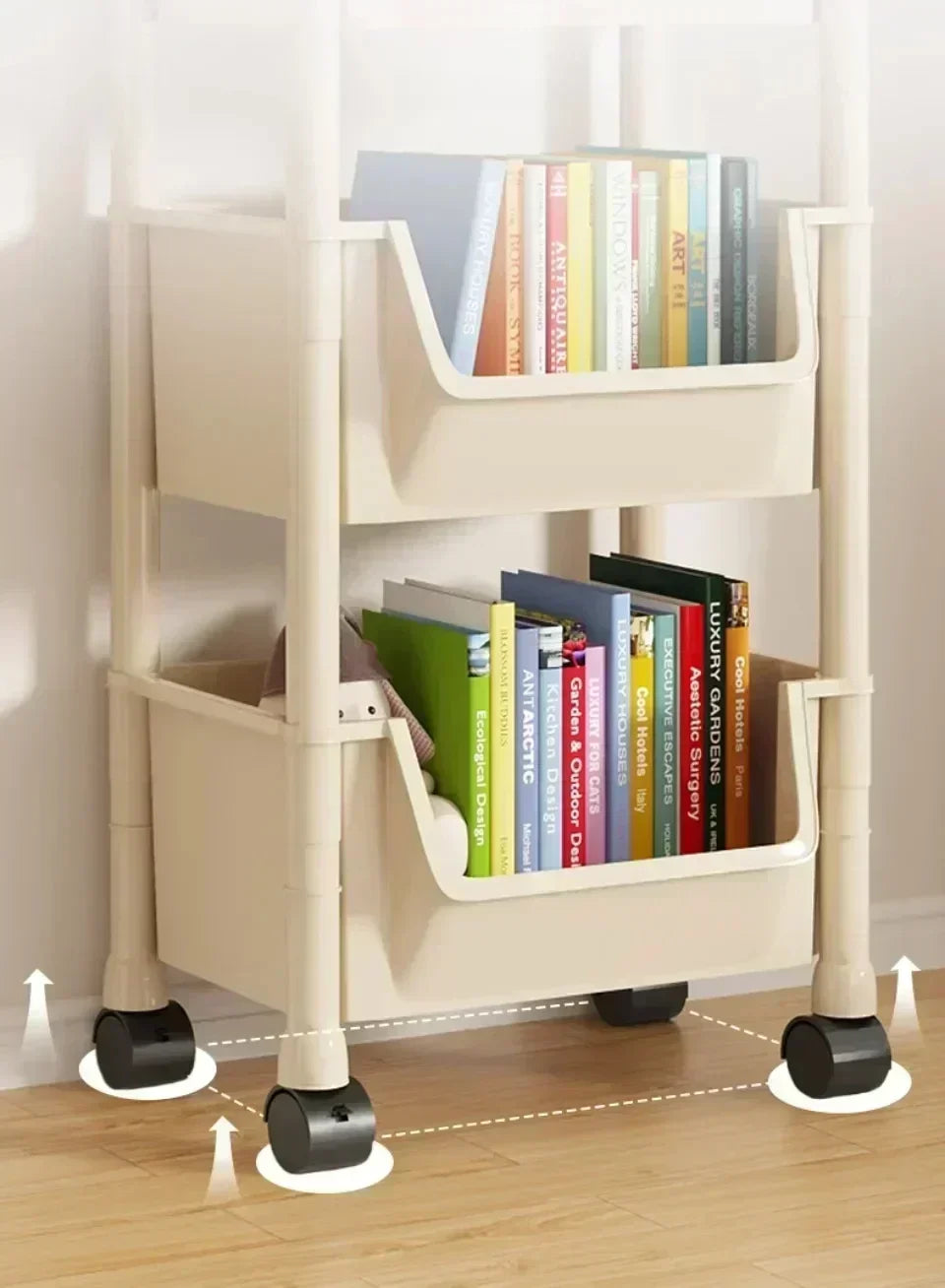Narrow Rolling Storage Trolley – Slim Organizer Rack for Kitchen, Bathroom & Living Room