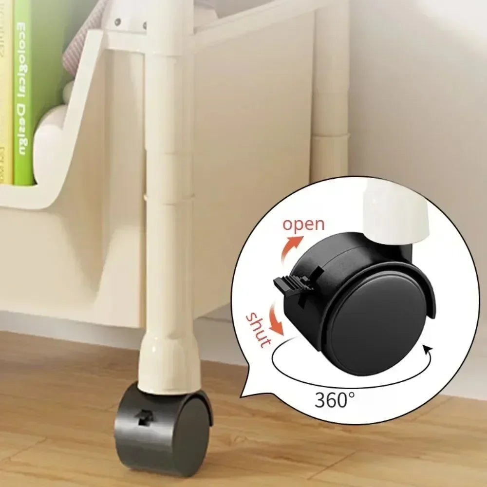 Narrow Rolling Storage Trolley – Slim Organizer Rack for Kitchen, Bathroom & Living Room