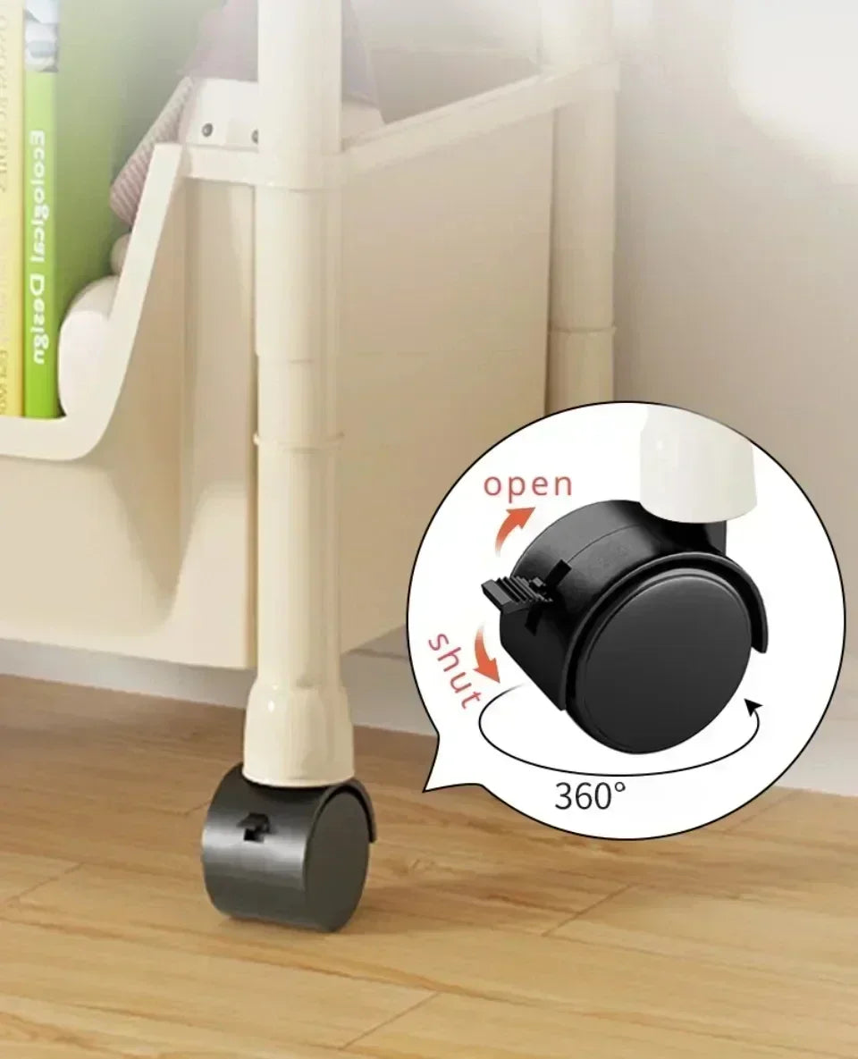 Narrow Rolling Storage Trolley – Slim Organizer Rack for Kitchen, Bathroom & Living Room