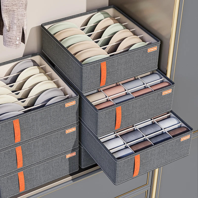 Underwear & Socks Drawer Organizer – Bra Storage & Clothes Divider Box