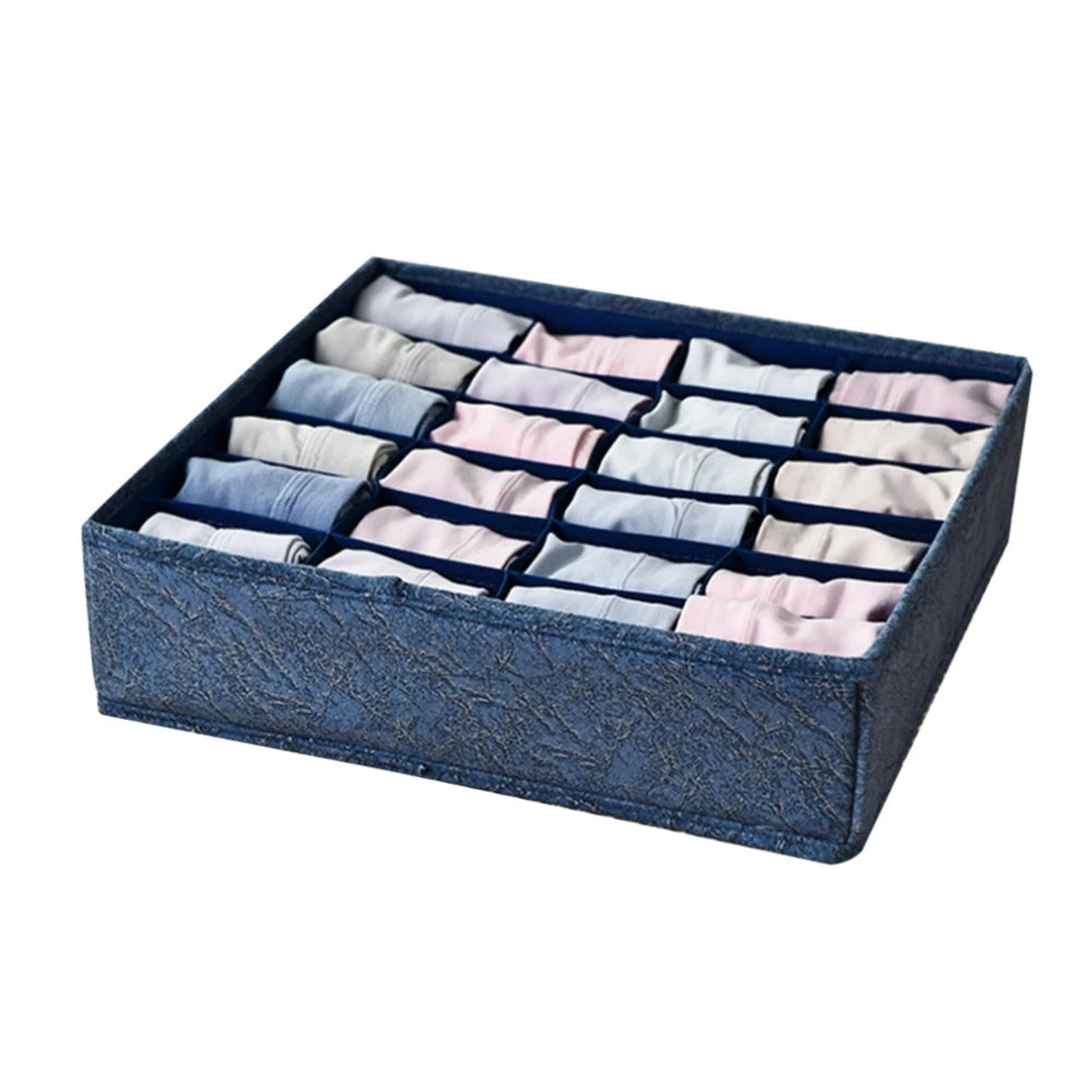 Foldable Drawer Organizer for Socks, Underwear & Closet Storage