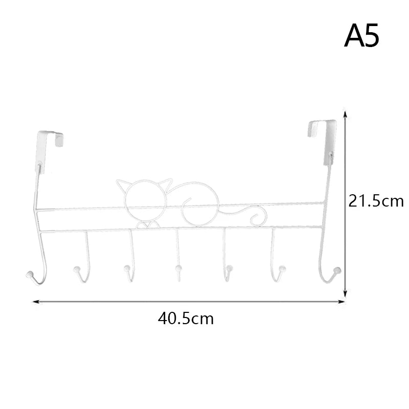 Heart-Shaped Punch-Free Wall Hook – Door & Bedroom Hanging Organizer