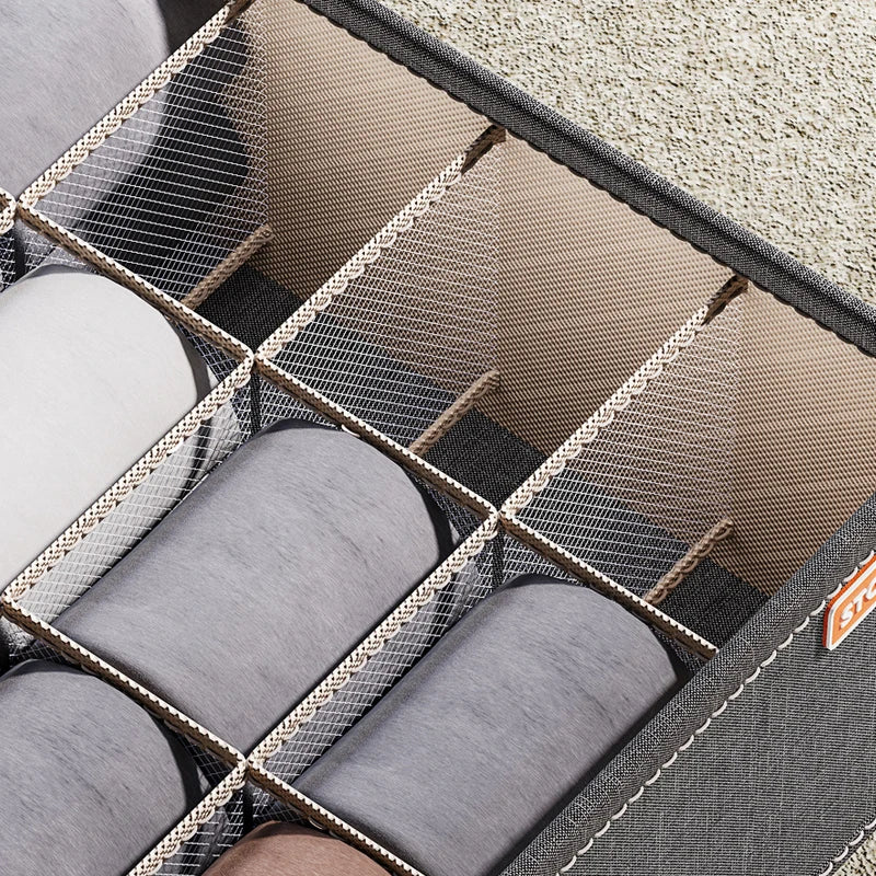 Underwear & Socks Drawer Organizer – Bra Storage & Clothes Divider Box
