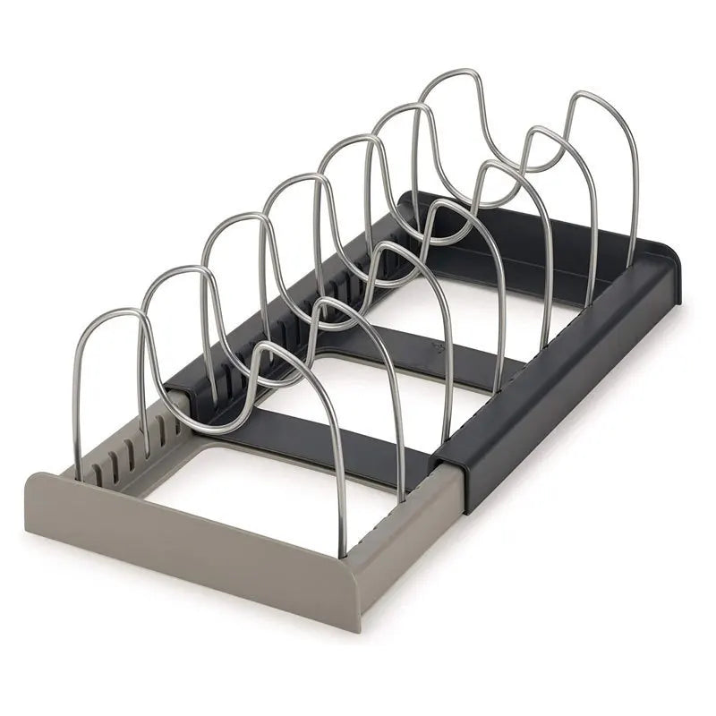 Expandable Stainless Steel Kitchen Organizer – Pot, Pan & Cutting Board Rack