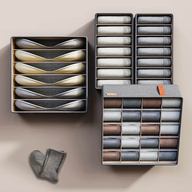 Underwear & Socks Drawer Organizer – Bra Storage & Clothes Divider Box