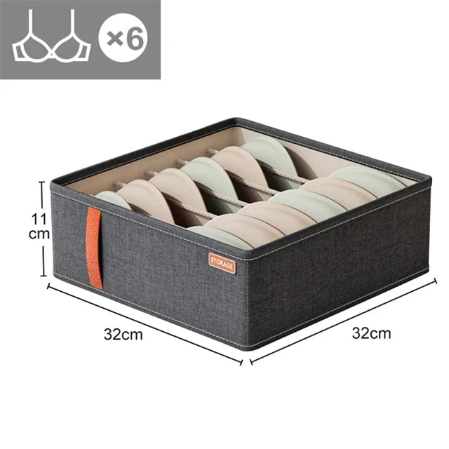 Underwear & Socks Drawer Organizer – Bra Storage & Clothes Divider Box