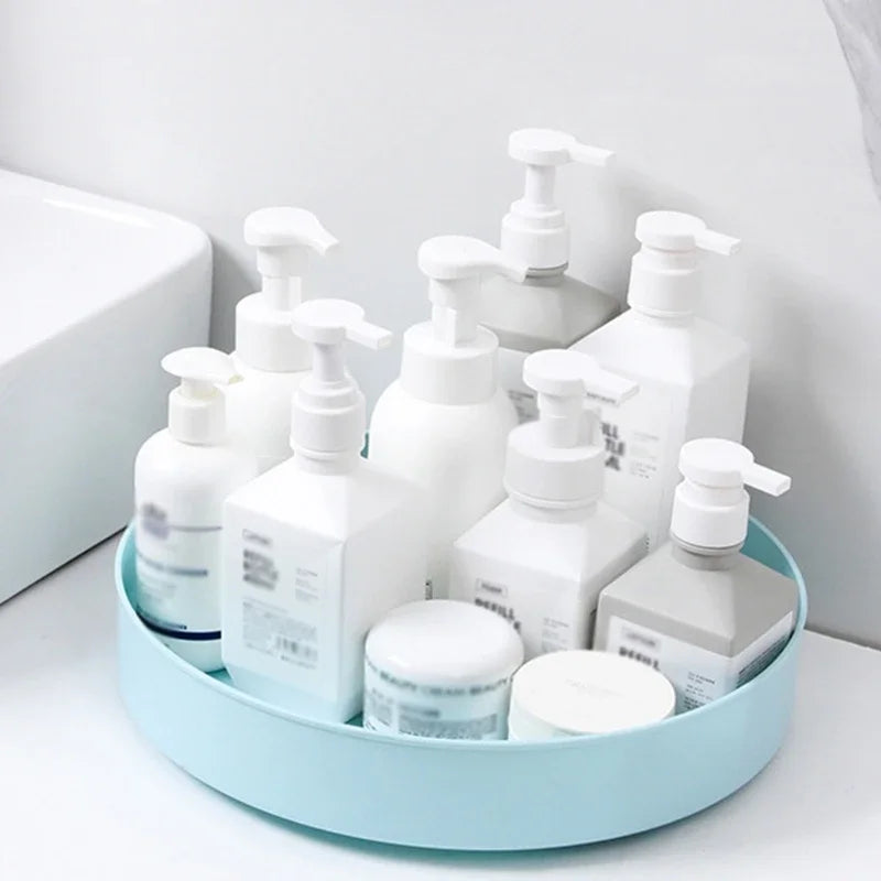 360° Rotating Cabinet Organizer – Non-Slip Kitchen & Bathroom Turntable