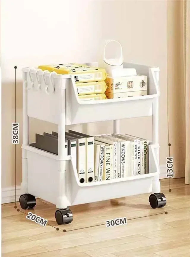 Narrow Rolling Storage Trolley – Slim Organizer Rack for Kitchen, Bathroom & Living Room