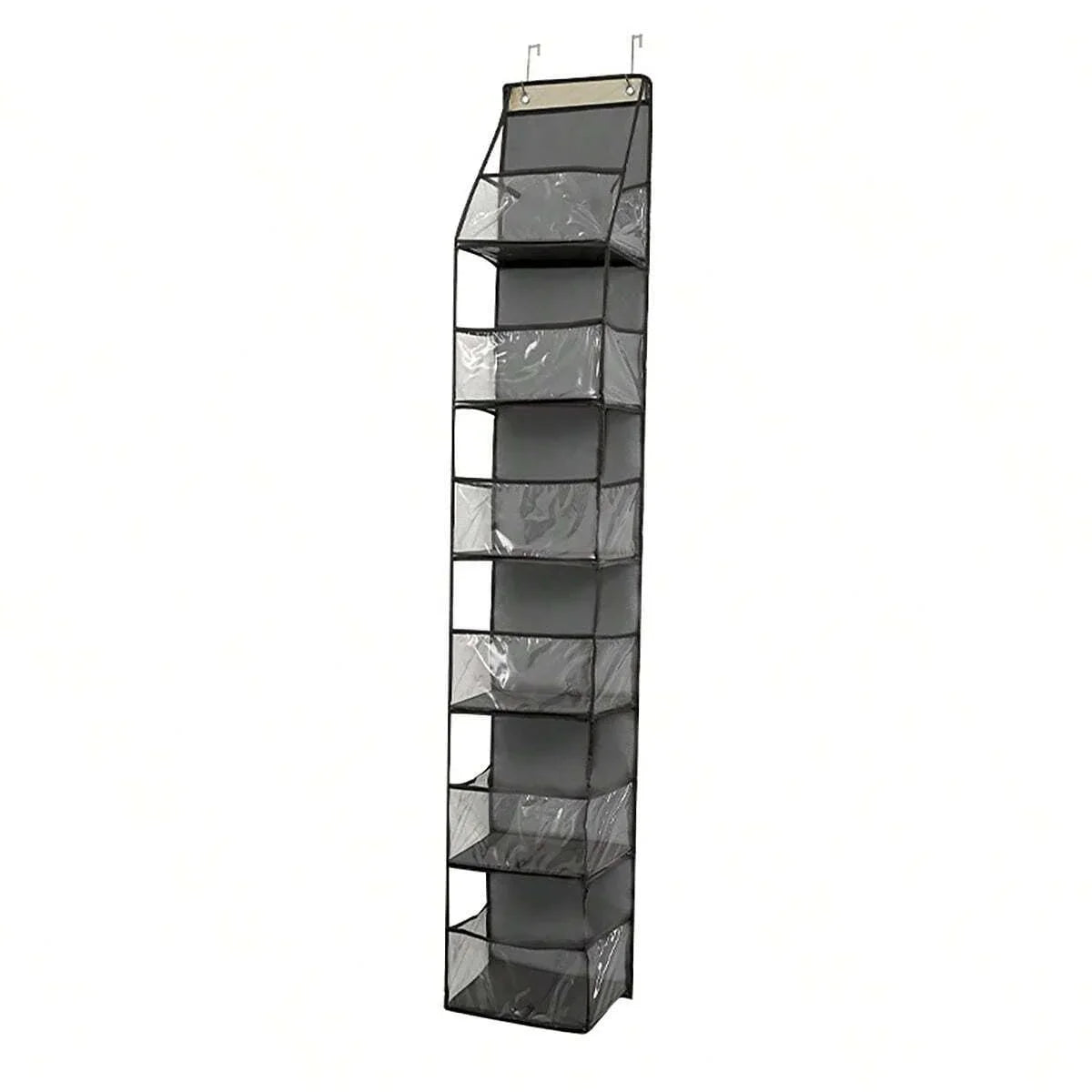 Over-the-Door Hanging Organizer – Foldable Clear Storage for Closet or Bathroom