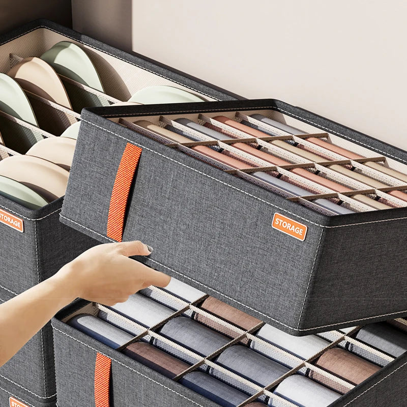 Underwear & Socks Drawer Organizer – Bra Storage & Clothes Divider Box