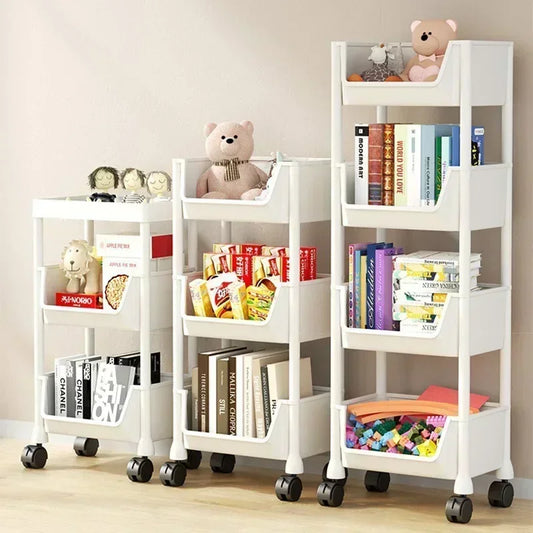 Narrow Rolling Storage Trolley – Slim Organizer Rack for Kitchen, Bathroom & Living Room