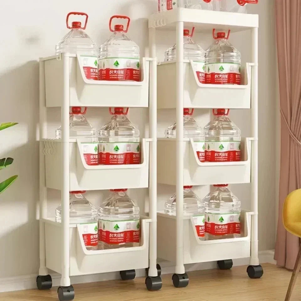 Narrow Rolling Storage Trolley – Slim Organizer Rack for Kitchen, Bathroom & Living Room