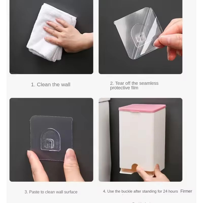 Wall-Mounted Waterproof Storage Box – Dustproof Organizer for Bathroom or Crafts