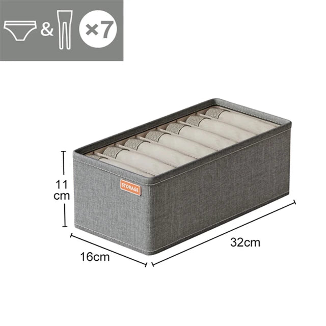 Underwear & Socks Drawer Organizer – Bra Storage & Clothes Divider Box