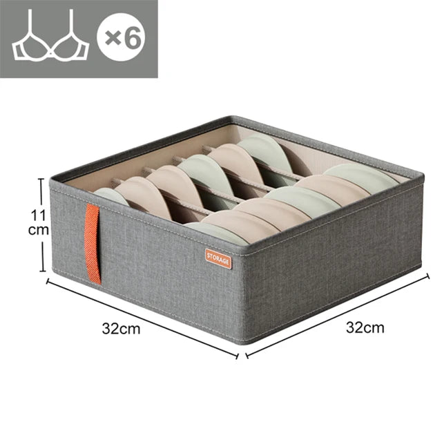 Underwear & Socks Drawer Organizer – Bra Storage & Clothes Divider Box