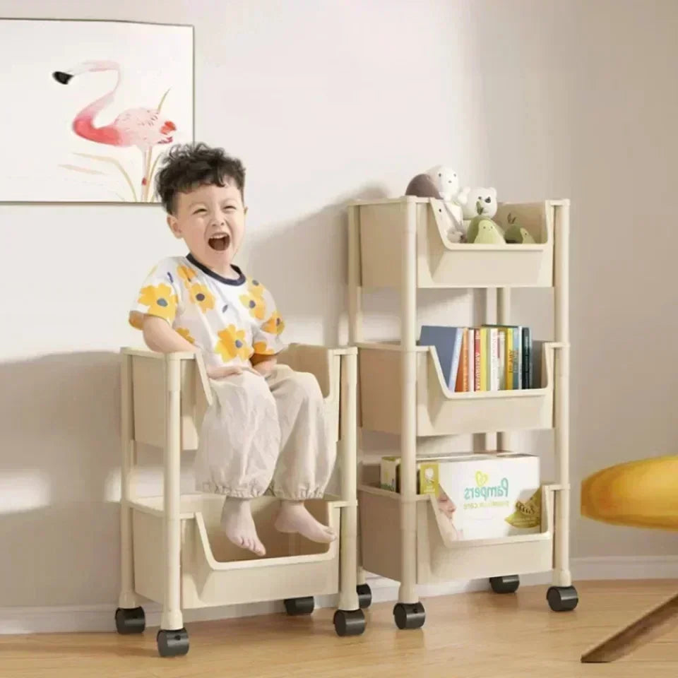 Narrow Rolling Storage Trolley – Slim Organizer Rack for Kitchen, Bathroom & Living Room